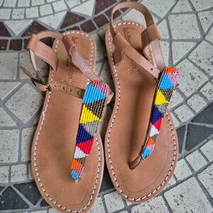 Beaded sandals